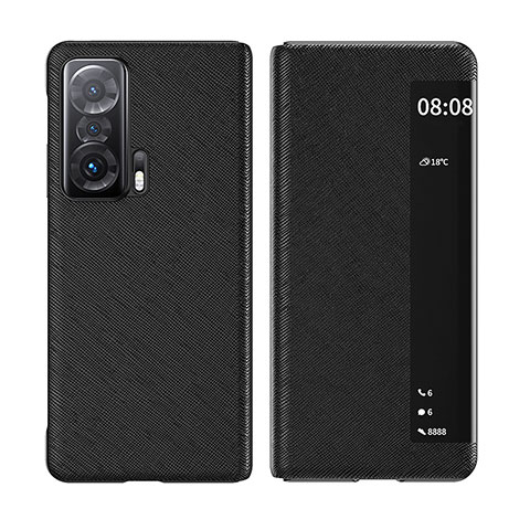 Custodia Portafoglio In Pelle Cover con Supporto per Huawei Honor Magic V 5G Nero