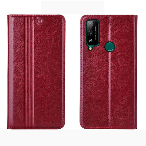 Custodia Portafoglio In Pelle Cover con Supporto per Huawei Honor Play4T Rosso