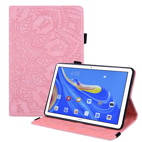 Custodia Portafoglio In Pelle Cover con Supporto per Huawei MatePad 10.8 Rosa