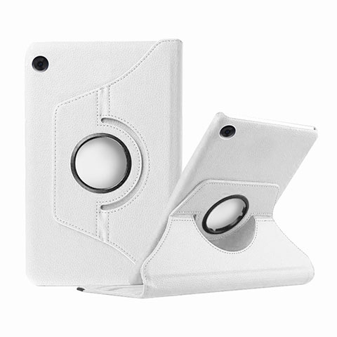 Custodia Portafoglio In Pelle Cover con Supporto per Huawei MatePad T 8 Bianco