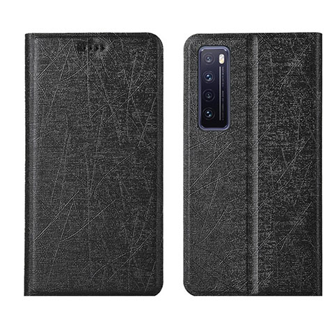 Custodia Portafoglio In Pelle Cover con Supporto per Huawei Nova 7 5G Nero