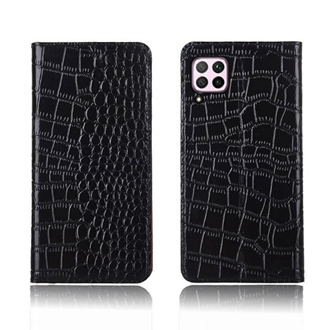 Custodia Portafoglio In Pelle Cover con Supporto per Huawei Nova 7i Nero