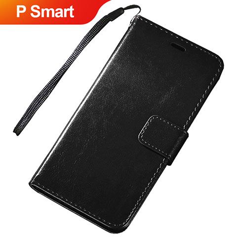 Custodia Portafoglio In Pelle Cover con Supporto per Huawei P Smart (2019) Nero