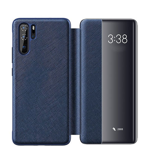 Custodia Portafoglio In Pelle Cover con Supporto per Huawei P30 Pro New Edition Blu