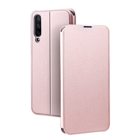 Custodia Portafoglio In Pelle Cover con Supporto per Huawei Y9s Oro Rosa