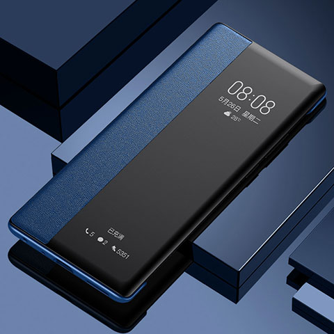 Custodia Portafoglio In Pelle Cover con Supporto per OnePlus 9 Pro 5G Blu