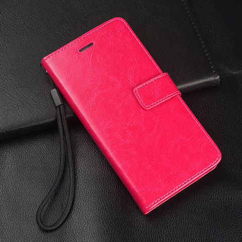 Custodia Portafoglio In Pelle Cover con Supporto per Oppo A11X Rosa Caldo