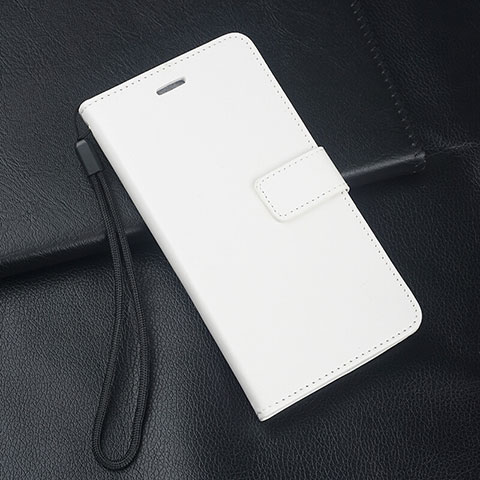 Custodia Portafoglio In Pelle Cover con Supporto per Oppo A5 (2020) Bianco