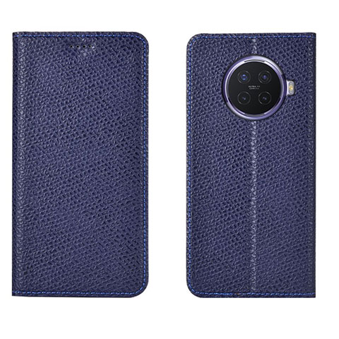 Custodia Portafoglio In Pelle Cover con Supporto per Oppo Ace2 Blu