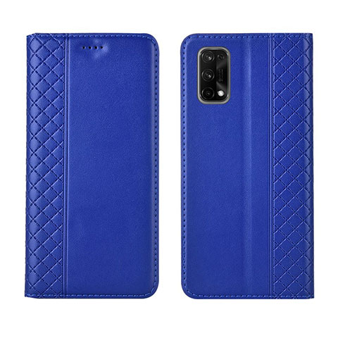 Custodia Portafoglio In Pelle Cover con Supporto per Realme V15 5G Blu