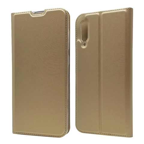 Custodia Portafoglio In Pelle Cover con Supporto per Samsung Galaxy A70S Oro