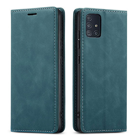 Custodia Portafoglio In Pelle Cover con Supporto per Samsung Galaxy A71 5G Verde