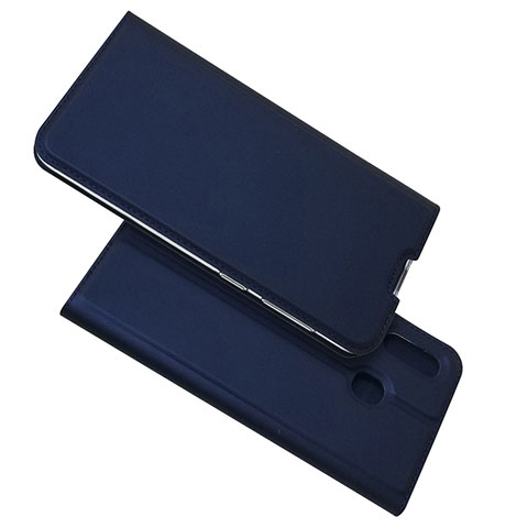 Custodia Portafoglio In Pelle Cover con Supporto per Samsung Galaxy M10S Blu