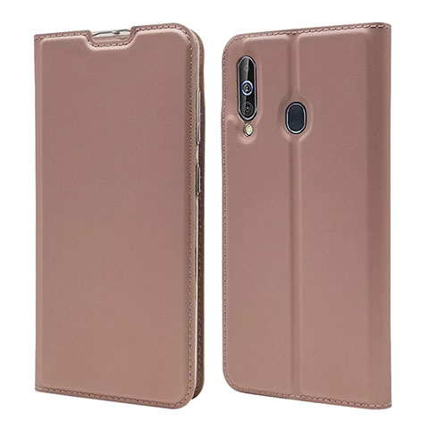 Custodia Portafoglio In Pelle Cover con Supporto per Samsung Galaxy M40 Oro Rosa