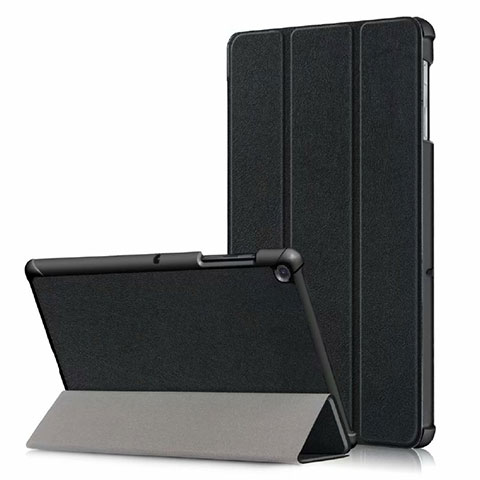 Custodia Portafoglio In Pelle Cover con Supporto per Samsung Galaxy Tab S5e Wi-Fi 10.5 SM-T720 Nero