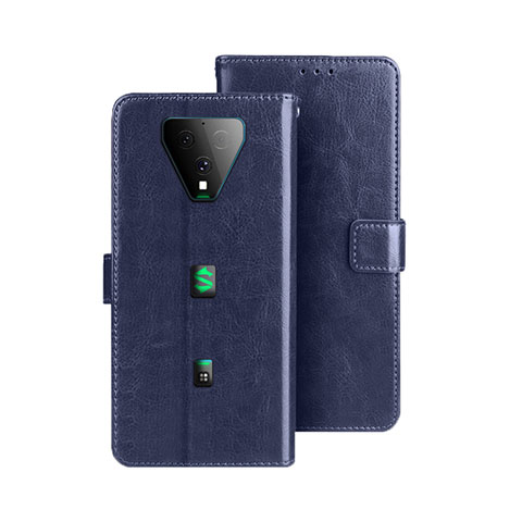 Custodia Portafoglio In Pelle Cover con Supporto per Xiaomi Black Shark 3 Blu