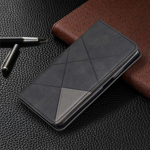 Custodia Portafoglio In Pelle Cover con Supporto per Xiaomi Mi Note 10 Lite Nero