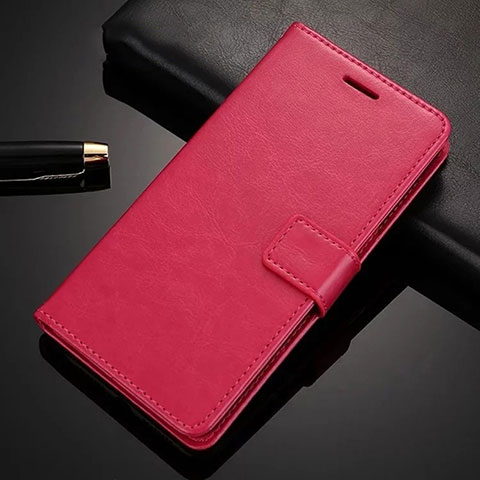 Custodia Portafoglio In Pelle Cover con Supporto per Xiaomi Poco X2 Rosso