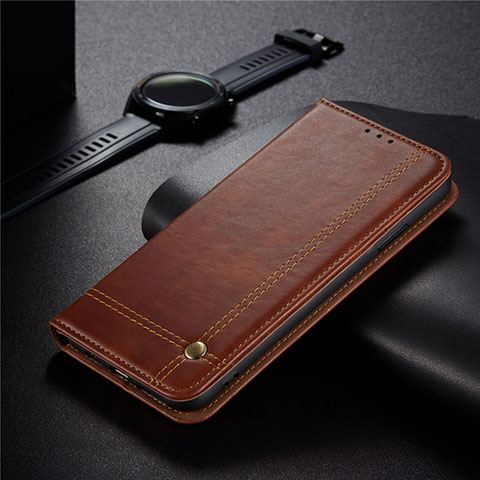 Custodia Portafoglio In Pelle Cover con Supporto per Xiaomi Redmi 9C Marrone