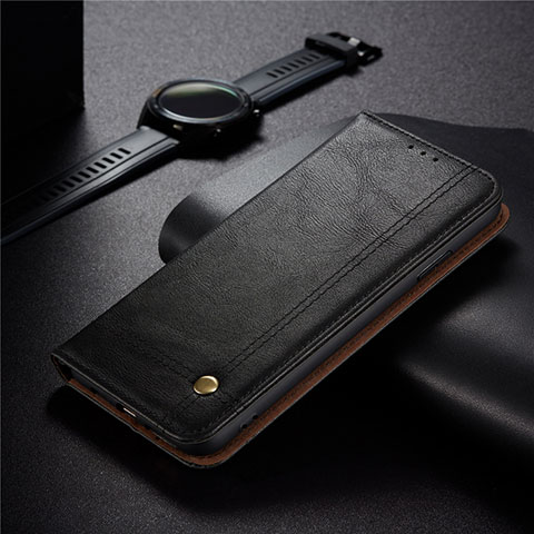 Custodia Portafoglio In Pelle Cover con Supporto per Xiaomi Redmi 9C NFC Nero