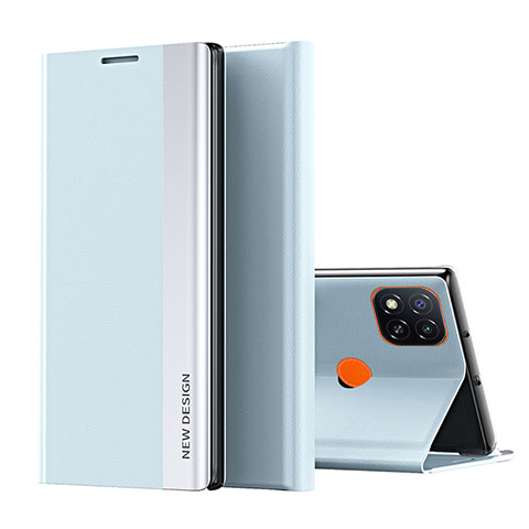 Custodia Portafoglio In Pelle Cover con Supporto Q01H per Xiaomi POCO C31 Cielo Blu