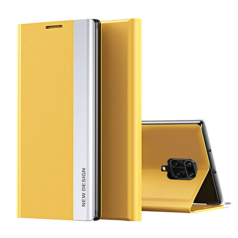 Custodia Portafoglio In Pelle Cover con Supporto Q01H per Xiaomi Poco M2 Pro Giallo