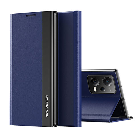 Custodia Portafoglio In Pelle Cover con Supporto Q01H per Xiaomi Poco X5 5G Blu