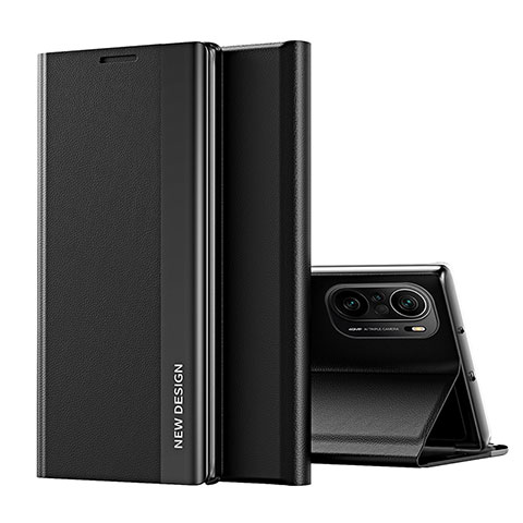 Custodia Portafoglio In Pelle Cover con Supporto Q01H per Xiaomi Redmi K40 Pro+ Plus 5G Nero