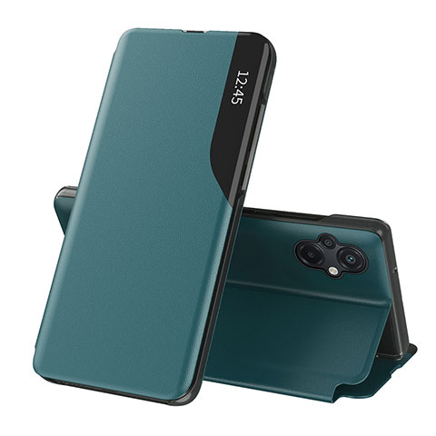 Custodia Portafoglio In Pelle Cover con Supporto Q02H per Xiaomi Poco M5 4G Verde