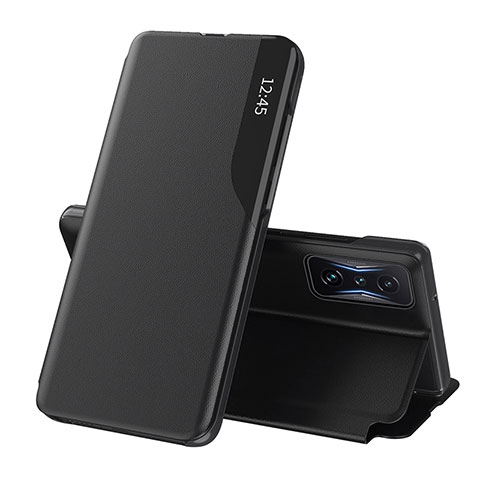 Custodia Portafoglio In Pelle Cover con Supporto Q02H per Xiaomi Redmi K50 Gaming 5G Nero