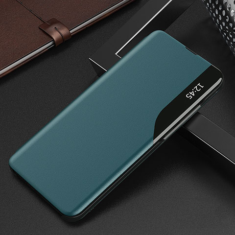 Custodia Portafoglio In Pelle Cover con Supporto Q03H per Xiaomi Redmi 9C Verde