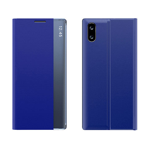 Custodia Portafoglio In Pelle Cover con Supporto Q04H per Xiaomi Redmi 9AT Blu