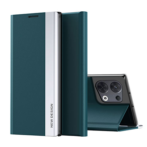 Custodia Portafoglio In Pelle Cover con Supporto QH2 per Xiaomi Redmi Note 13 Pro 5G Verde