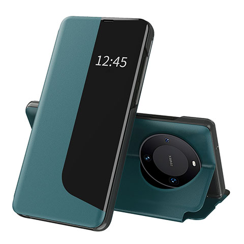 Custodia Portafoglio In Pelle Cover con Supporto QH3 per Huawei Mate 60 Pro+ Plus Verde