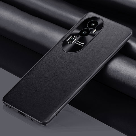 Custodia Portafoglio In Pelle Cover con Supporto QK2 per Oppo Reno10 Pro+ Plus 5G Nero