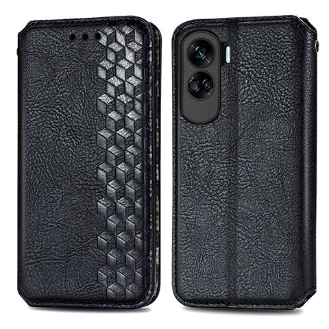 Custodia Portafoglio In Pelle Cover con Supporto S01D per Huawei Honor 90 Lite 5G Nero