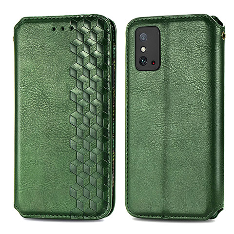 Custodia Portafoglio In Pelle Cover con Supporto S01D per Huawei Honor X10 Max 5G Verde