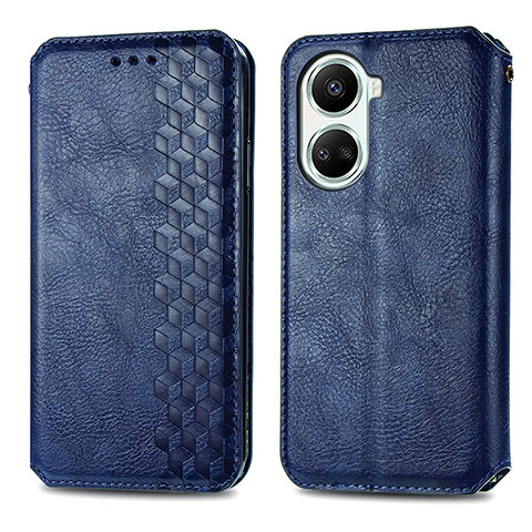 Custodia Portafoglio In Pelle Cover con Supporto S01D per Huawei Nova 10 SE Blu