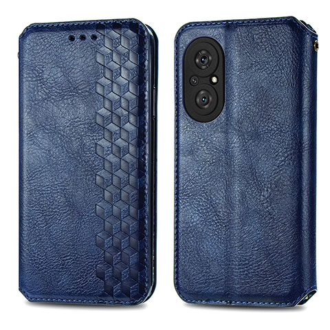 Custodia Portafoglio In Pelle Cover con Supporto S01D per Huawei Nova 9 SE Blu