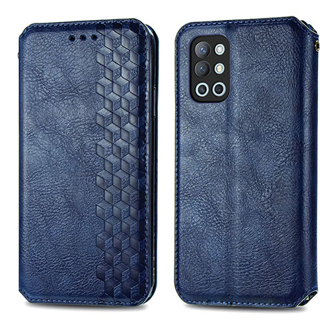 Custodia Portafoglio In Pelle Cover con Supporto S01D per OnePlus 9R 5G Blu