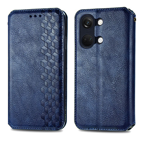 Custodia Portafoglio In Pelle Cover con Supporto S01D per OnePlus Nord 3 5G Blu