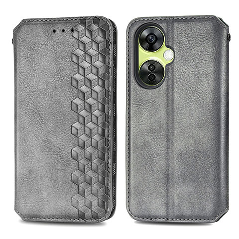 Custodia Portafoglio In Pelle Cover con Supporto S01D per Oppo K11x 5G Grigio