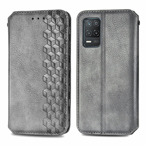 Custodia Portafoglio In Pelle Cover con Supporto S01D per Realme 8 5G Grigio