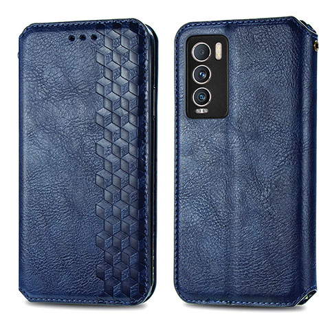 Custodia Portafoglio In Pelle Cover con Supporto S01D per Realme GT Master Explorer 5G Blu