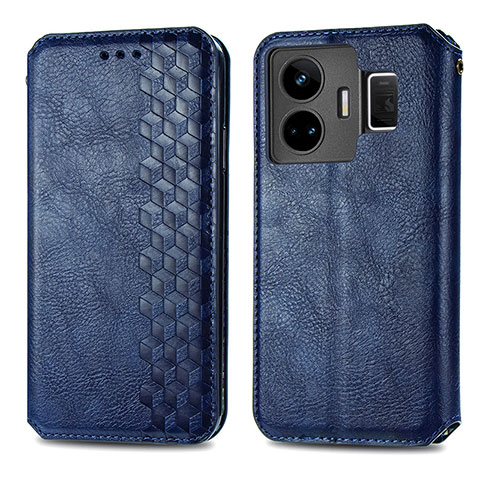 Custodia Portafoglio In Pelle Cover con Supporto S01D per Realme GT Neo6 5G Blu