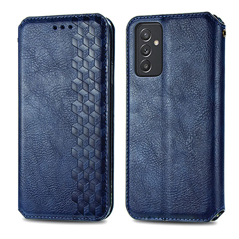 Custodia Portafoglio In Pelle Cover con Supporto S01D per Samsung Galaxy A15 LTE Blu