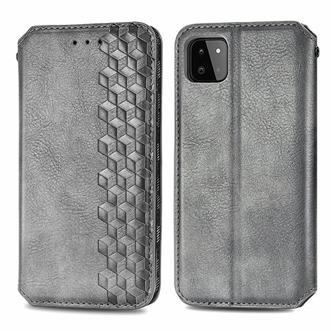 Custodia Portafoglio In Pelle Cover con Supporto S01D per Samsung Galaxy A22s 5G Grigio