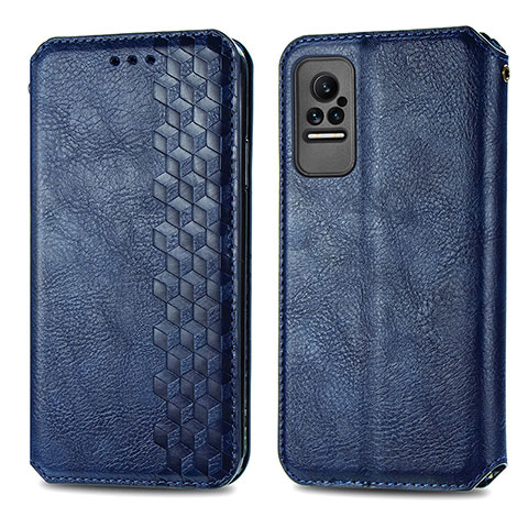 Custodia Portafoglio In Pelle Cover con Supporto S01D per Xiaomi Civi 1S 5G Blu