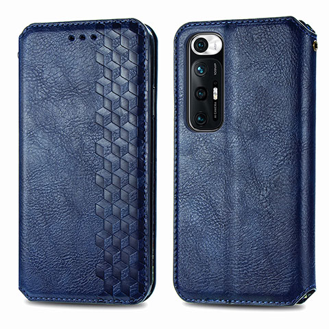 Custodia Portafoglio In Pelle Cover con Supporto S01D per Xiaomi Mi 10S 5G Blu