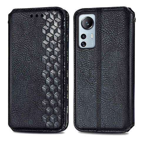 Custodia Portafoglio In Pelle Cover con Supporto S01D per Xiaomi Mi 12 Lite 5G Nero